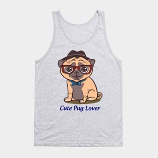 Cute pug lover Tank Top